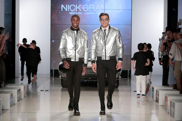 Men in silver coats