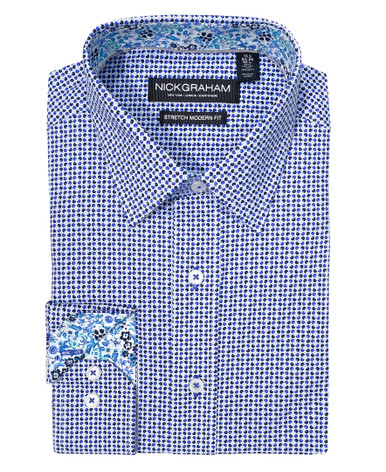 Olives Circle Dress Shirt - Nick Graham