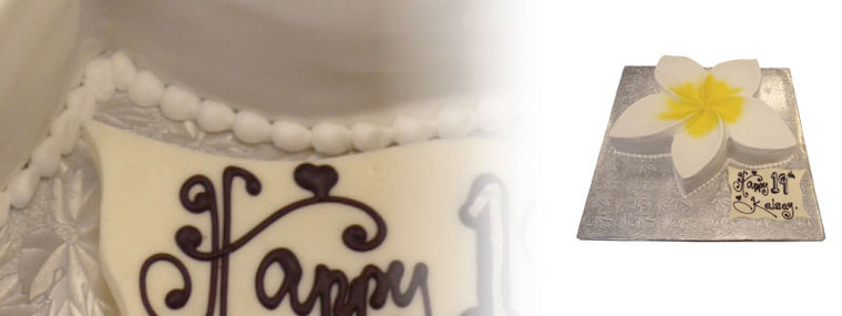 Cool Frangipani Birthday Cake