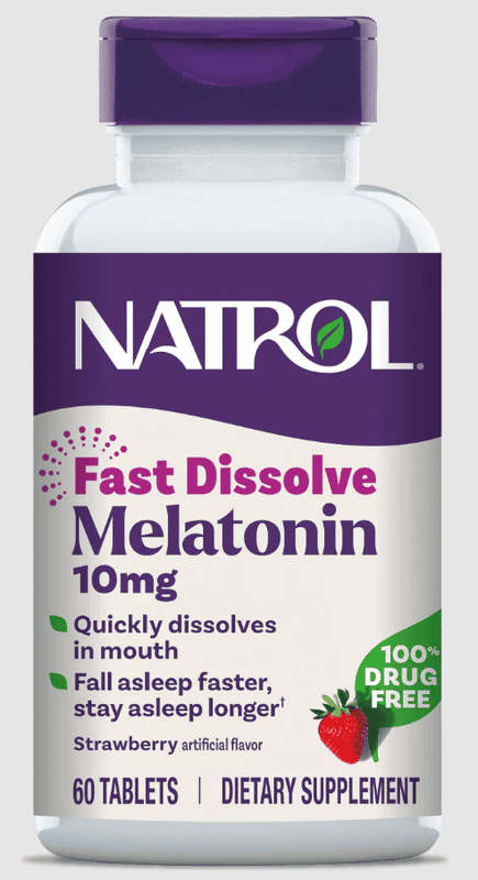 Natrol Melatonin 10mg hurtig opløsning