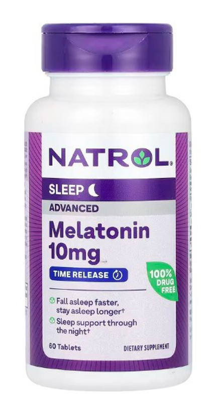 Melatonin 10mg Erweiterte Schlaf 60 Tabletten von Natrol