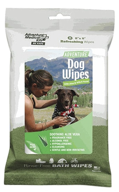 Adventure Medical Kits Adventure Dog Wipes White 8"x8" 8pk