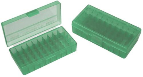 MTM Case-Gard Case-Gard P-50 Multi-Caliber Handgun Green Polypropylene 50rd
