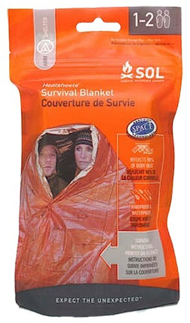 Adventure Medical Kits SOL Survival Blanket Blanket Orange/Silver