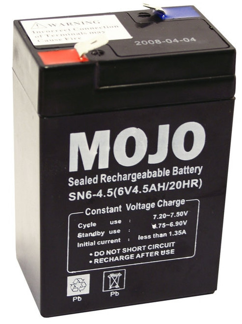 Mojo UB645 Rechargeable Battery 6V Sealed Lead-acid Power Pack