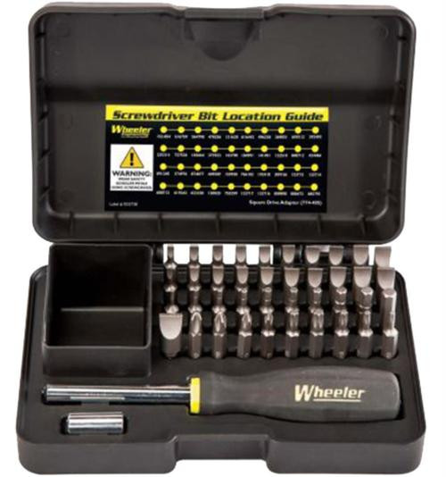 Wheeler Professional Gunsmithing Screwdriver Set, Black, 43 Piece