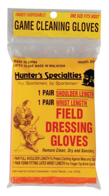 Hunter's Specialties Field Dressing Gloves 2 Pair