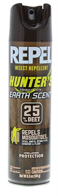Repel Hunters Formula Insect Repellent Aerosol 25%DEET 6oz Earth Scent