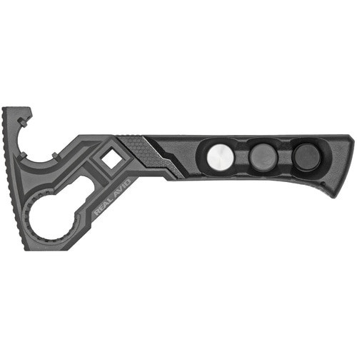 Real Avid AR-15  Armorer''s Wrench, Stainless Steel, Interchangeable Brass, Rubber, Nylon Hammer Heads