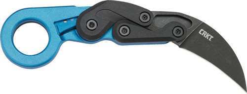 ColumBianchi Folding River Knife & Tool, 2.47" Blade, Black, Blue Handle