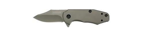 Kershaw Ember Folder 2" Stainless Clip Point 410 Stainless Handle