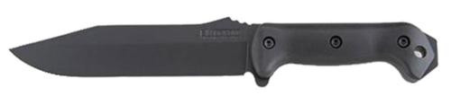 Ka-Bar Becker Combat Utility 7" Fixed 1095 Carbon Clip Point Blade Black Zyte