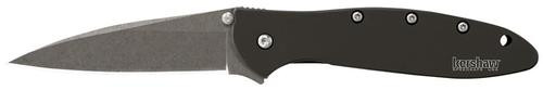 Kershaw 1660 Folder 3" 14C28N Stonewashed Modified Drop Point Black Hndl