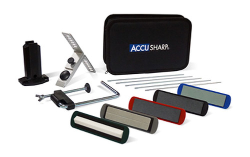 AccuSharp Knife Sharpener, 5 Stone Precision Sharpening Kit