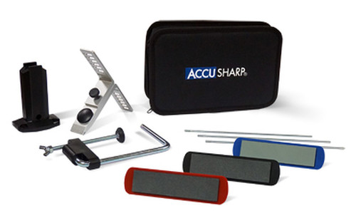 AccuSharp Knife Sharpener, 3 Stone Precision Sharpening Kit