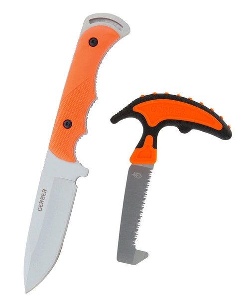 Gerber Freeman Fixed Blade W/ Vital Saw Combo, Orange