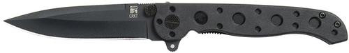 CRKT M16-01KZ Folding Knife, 3.13" Black 8Cr15MoV Spear Point Blade, Zytel Handle