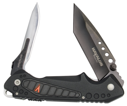 Havalon EXP Folder 3.06" AUS-8 Tanto Fiberglass Reinforced Nylon Black