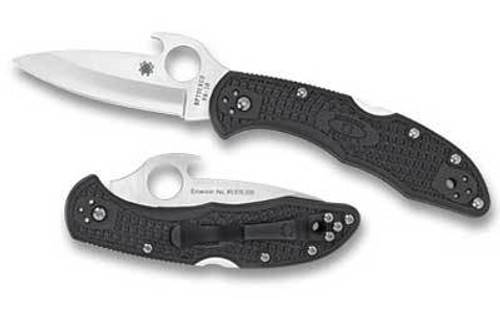 Spyderco Delica 4 Lightweight Gray Emerson Opener Plain Edge