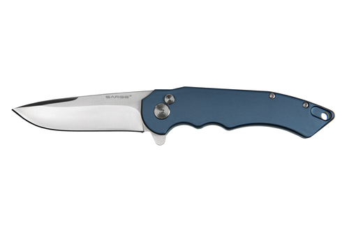 Sarge Knives, SKY-Blue Turbo Lock Folder, 7.625" Open, 4.5" Closed