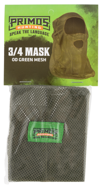 Primos OD Green 3/4 Mesh Face Mask, OSFA