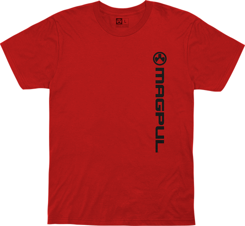 Magpul Fine Cotton Vert Logo Shirt Medium Red