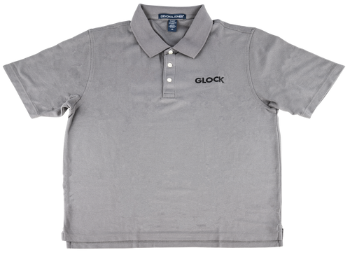 Glock Classic Polo Gray Large Short Sleeve Cotton