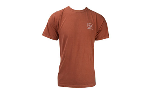Glock Carry With Confidence T-Shirt Rust Orange Large Short Sleeve
