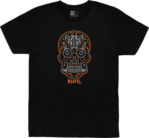 Magpul Sugar Skull Men''s T-Shirt Black Short Sleeve 2XL
