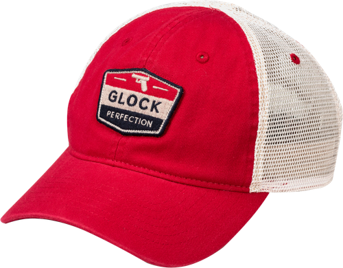 Glock Perfection Trucker Hat Red/White Mesh OSFA