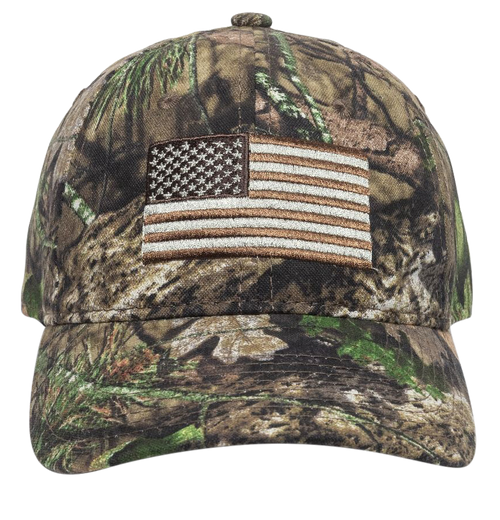 Outdoor Cap Flag Mossy Oak Break-Up Country Hook & Loop OSFA Unstructured