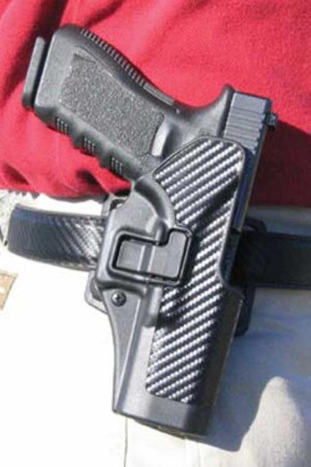 Blackhawk CQC Serpa Holster, For Glock 17/22, Carbon Fiber, Left Handed