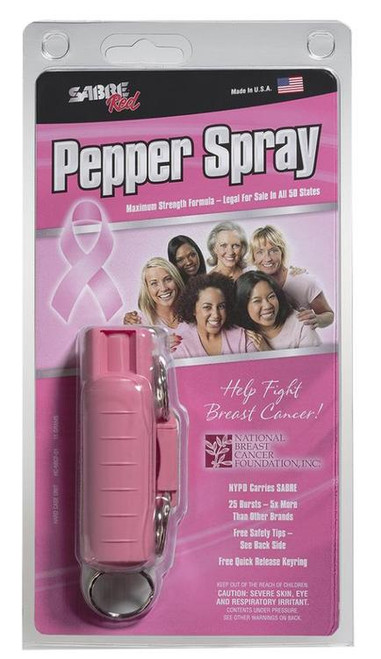 Sabre Self Defense Pepper Spray Pocket/Keychain .54oz, 8-10 Feet