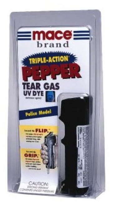 Mace Triple Action Pepper Spray Contains 10, One Second Bursts 18gr 8-10ft