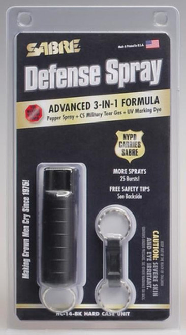 Sabre Self-Defense Spray Hard Case Unit Black .54 Ounce