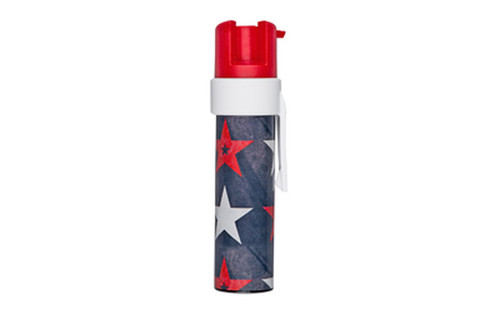 Sabre Pepper Gel, .75oz, Pepper Gel, Red/White/Blue Hard Case Color, Built-In Clip