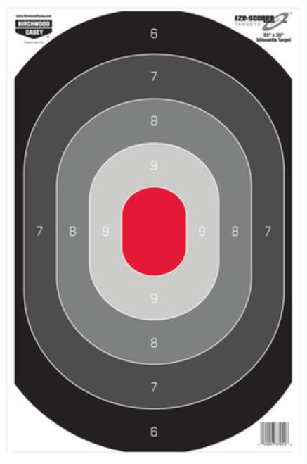 Birchwood Casey Eze-Scorer Oval Silhouette Paper Target 23x35 Inches 5 Per Package