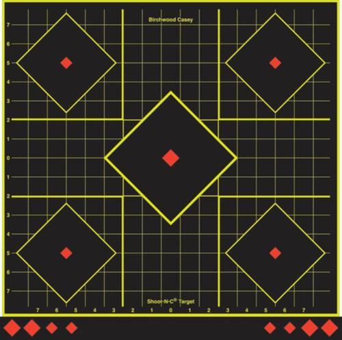 Birchwood Casey Shoot-N-C Reactive Target 17.75" Sight-In 5 Per Package