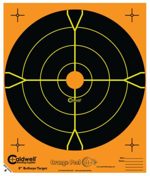 Caldwell 810-894 Orange Peel Targets Bullseye 8" 10 Pack