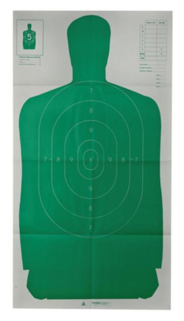 Champion Law Enforcement B27 Silhouette Targets, Green, 10/Pack