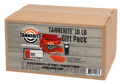 Tannerite Thermal Tumbler Gift Pack Impact Enhancement Explosion White Vapor Centerfire Rifle Firearm 10 lb Includes Tumbler 20 Targets