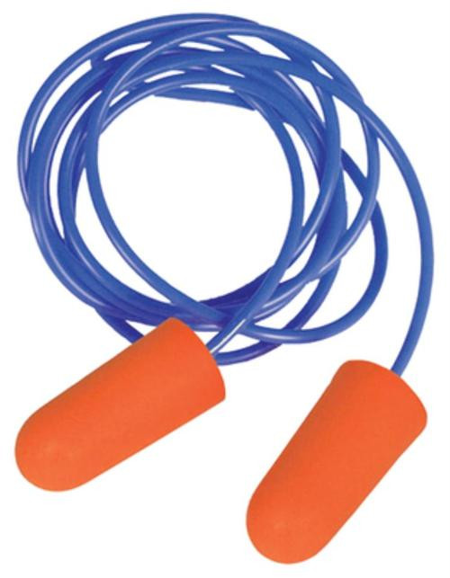 Radians Sporting Goods Disposable Foam Earplugs Orange 3 Pair Corded Blister-Packed