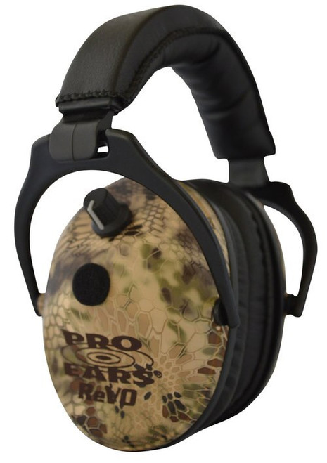 Pro Ears ReVo Electronic Earmuff, NRR25, Kryptek Highlander