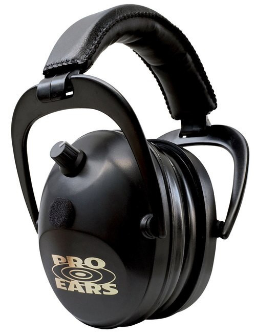 Pro Ears Gold II Electronic Earmuff, NRR26, Black