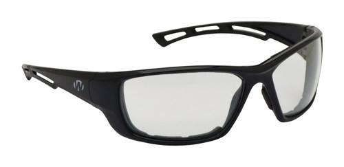 Walker's Safety Glasses, Black Frame with Padding, Includes Microfiber Bag