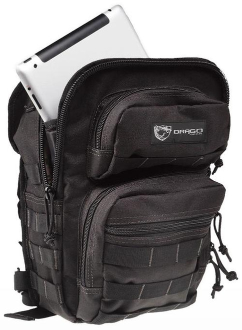 Drago Gear Sentry Pack for iPad Backpack 600D Polyester 13"x10"x7" Black