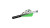 NAP Quickfletch Hellfire Fletching, White/Green, 6pk