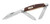 Buck Stockman Folding Knife 3 Steel Blades Woodgrain Handle 3.88" Closed