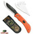 Outdoor Edge Razor Pro, Folding Knife, Plain Edge, 3.5" Blades, 420J2 Stainless, Orange Handle, Includes (6) Drop Point Blades and Gut Blade