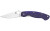 Spyderco Military Model G-10 Dark Blue CPM S110v Plain Edge